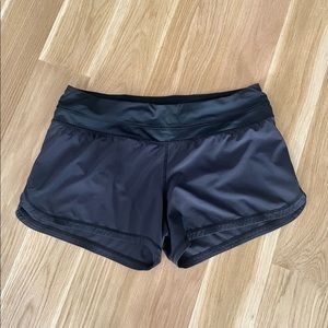 Lululemon Speed Up Shorts. All black. Size 14 - 4” inseam. Good condition.